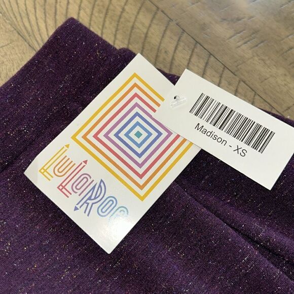 Power 💥 Purple Sparkle ❇️ ✨2 Pocket Skirt Fit & Flare Skirt NWT - Picture 17 of 17